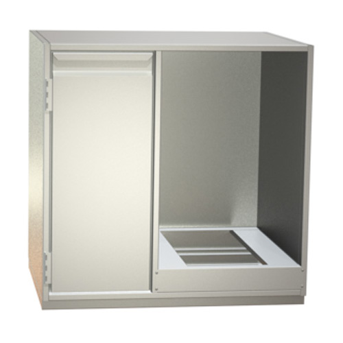 Built-in cabinets for glass washer