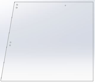 Seitenglas GS-53-KL; ABM: 598x510x6 mm