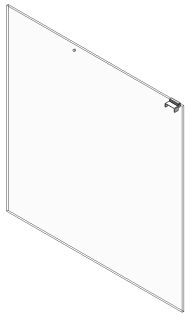 Seitenglas BAK (L) GE-53 inkl. CNS-Deckglasauflage