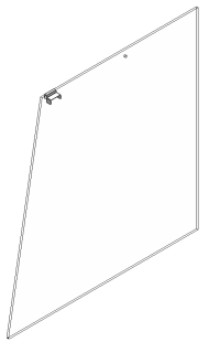Seitenglas BAK (L) GS-53 inkl. CNS-Deckglasauflage